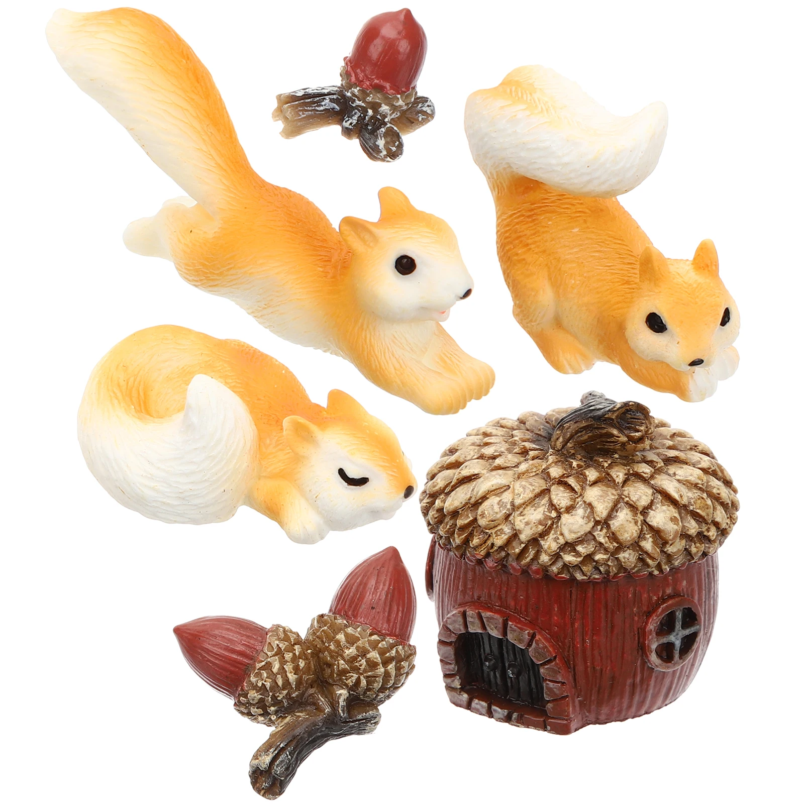 6 Pcs Squirrel Statue Miniature Figurine Resin Craft Decor Bonsai Plant Micro Landscape
6 Pcs Squirrel Statue Miniature Figurine Resin Craft Decor Bonsai Plant Micro Landscape