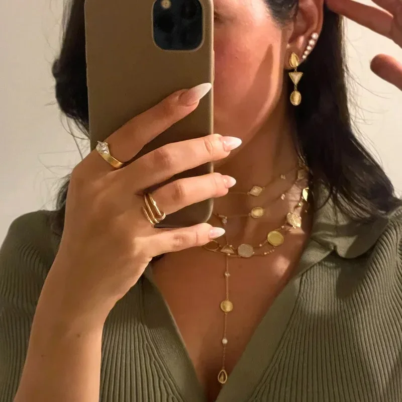 2025 Simple Trendy Gold Color Shell Cz Charm Long Double Layer Necklace For Women Girl holiday delicate Jewelry
2025 Simple Trendy Gold Color Shell Cz Charm Long Double Layer Necklace For Women Girl holiday delicate Jewelry