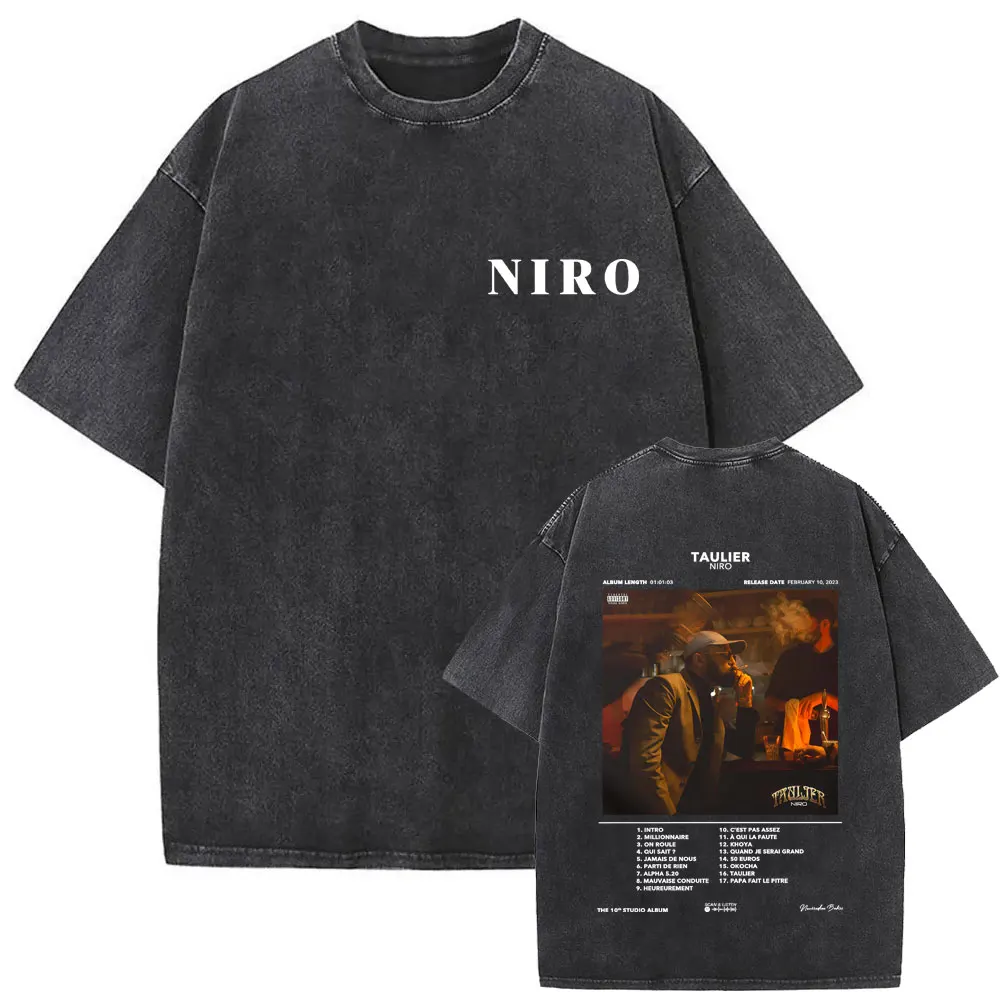 Fashion Rapper Niro Taulier Album Graphic Washed Vintage T-shirt Summer Male High Quality Cotton T Shirts Men Women Fashion Tops
Fashion Rapper Niro Taulier Album Graphic Washed Vintage T-shirt Summer Male High Quality Cotton T Shirts Men Women Fashion Tops