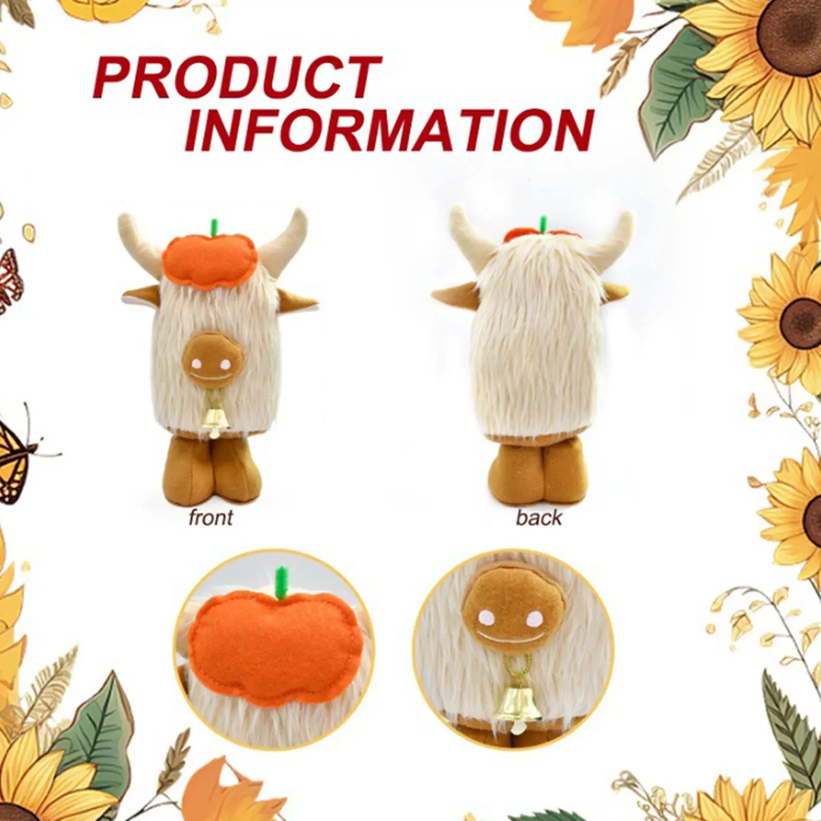 Фаршированная горная корова, 3 шт., 11 дюймов, милые осенние украшения, осенний декор горной коровы для праздника, дня рождения, офиса, дома
Фаршированная горная корова, 3 шт., 11 дюймов, милые осенние украшения, осенний декор горной коровы для праздника, дня рождения, офиса, дома