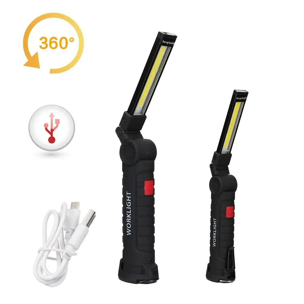 New Portable COB LED Flashlight USB Rechargeable Work Light Magnetic Lanterna Hanging Lamp with Built-in Battery Camping Torch
New Portable COB LED Flashlight USB Rechargeable Work Light Magnetic Lanterna Hanging Lamp with Built-in Battery Camping Torch