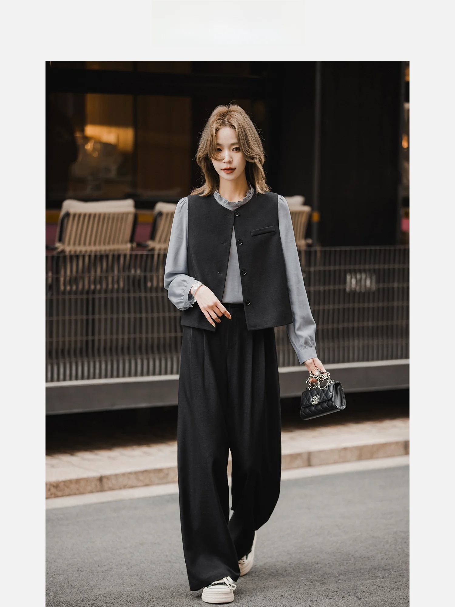 Spring New Sle Small ain Office Set Women'S Vest And Pants Two-Piece Casual Sportswear ort Sve round Ne
Spring New Sle Small ain Office Set Women'S Vest And Pants Two-Piece Casual Sportswear ort Sve round Ne