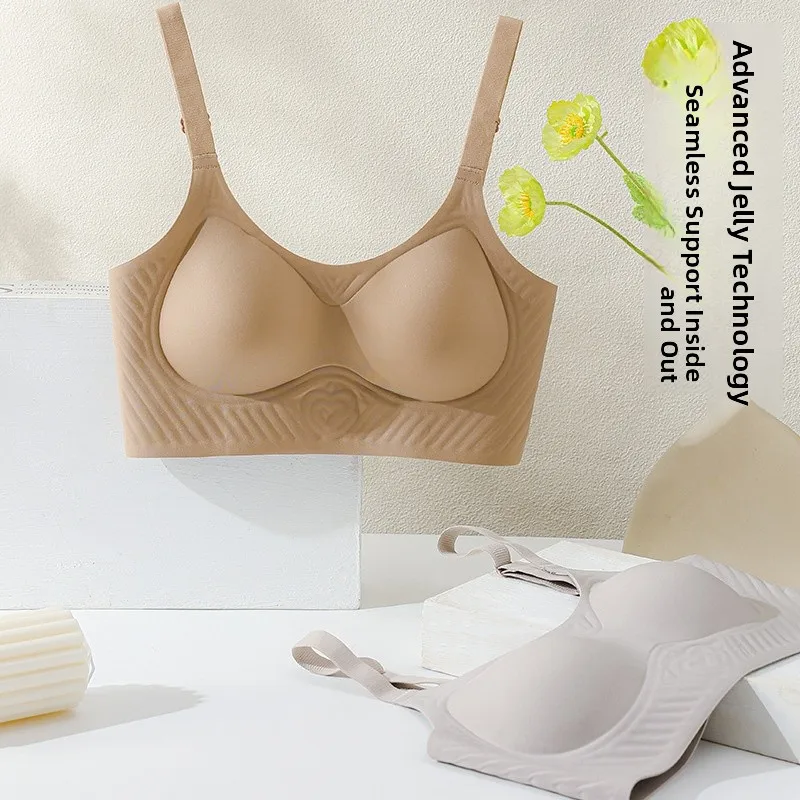 Thin Soft Support Jelly Strip Bra Breathable Steel Ring Free Restriction Summer Lightweight Comfortable Underwear
Thin Soft Support Jelly Strip Bra Breathable Steel Ring Free Restriction Summer Lightweight Comfortable Underwear
