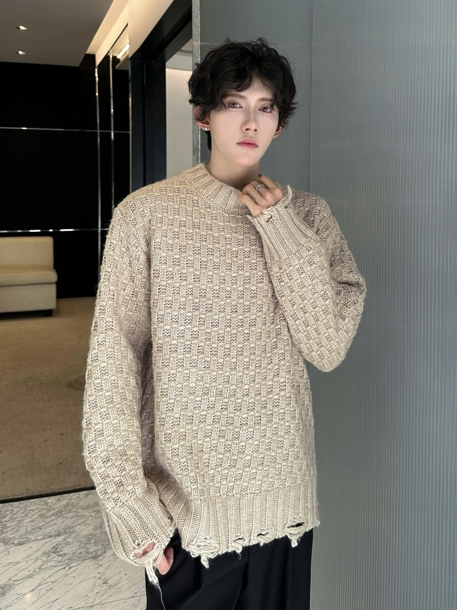 American Retro Men's Casual round Ne Knitted Sweater Winter Hole Design Loose Fit Versatile Top Comfortable Breathable Warm
American Retro Men's Casual round Ne Knitted Sweater Winter Hole Design Loose Fit Versatile Top Comfortable Breathable Warm