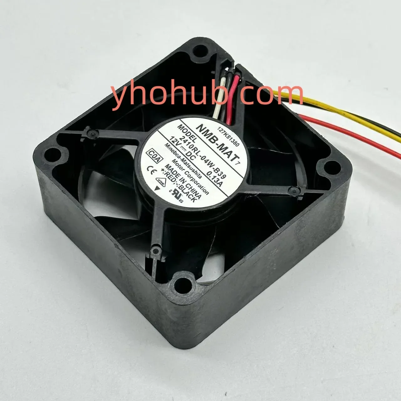NMB-MAT 2410RL-04W-B39 C00 C0A DC 12V 0.13A 60x60x25mm Server Cooling Fan
NMB-MAT 2410RL-04W-B39 C00 C0A DC 12V 0.13A 60x60x25mm Server Cooling Fan