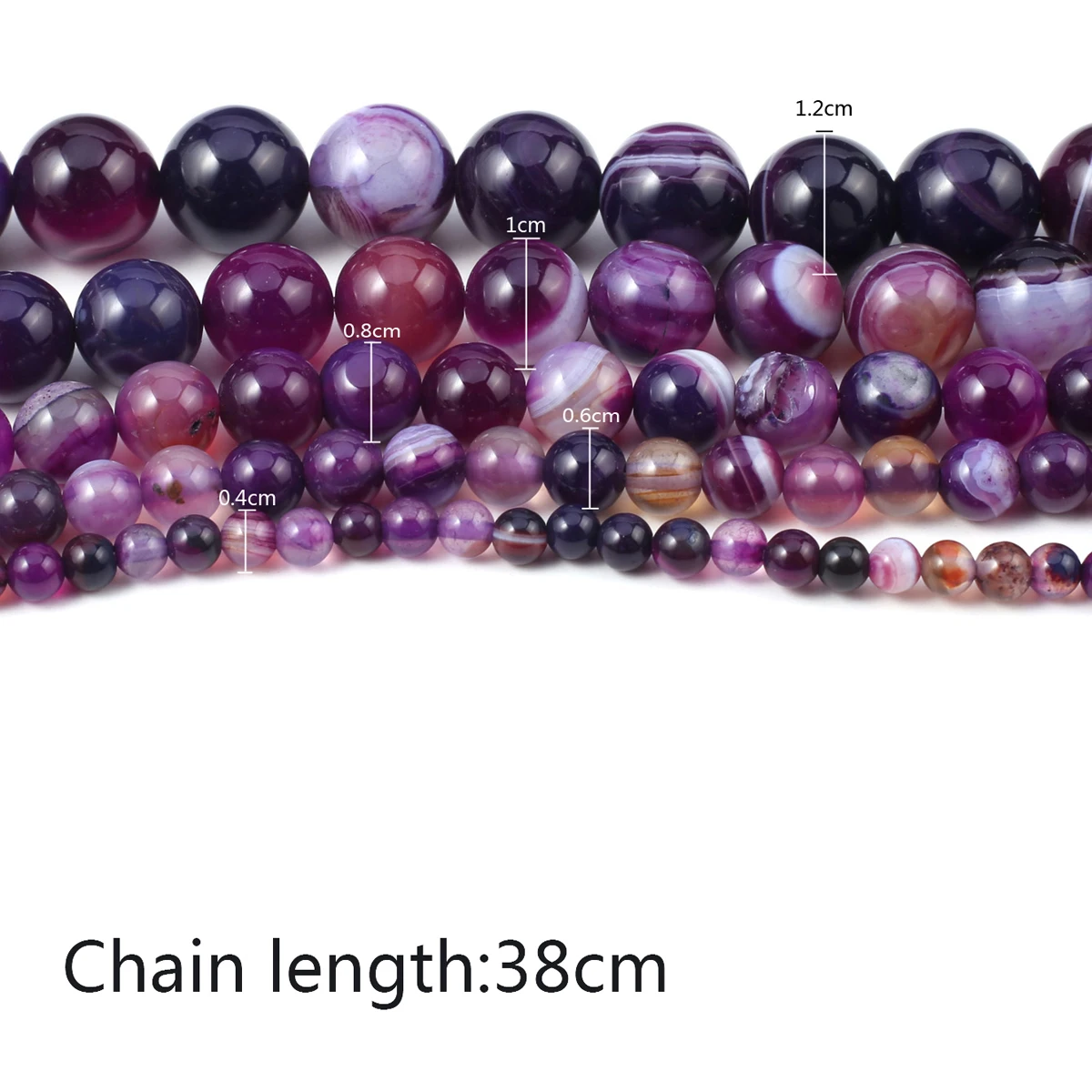 Natural Stone Gemstone Beaded Round Purple Striped Agate Spaced Loose Beads for Jewelry Making DIY Necklace Bracelet Accessories
Natural Stone Gemstone Beaded Round Purple Striped Agate Spaced Loose Beads for Jewelry Making DIY Necklace Bracelet Accessories