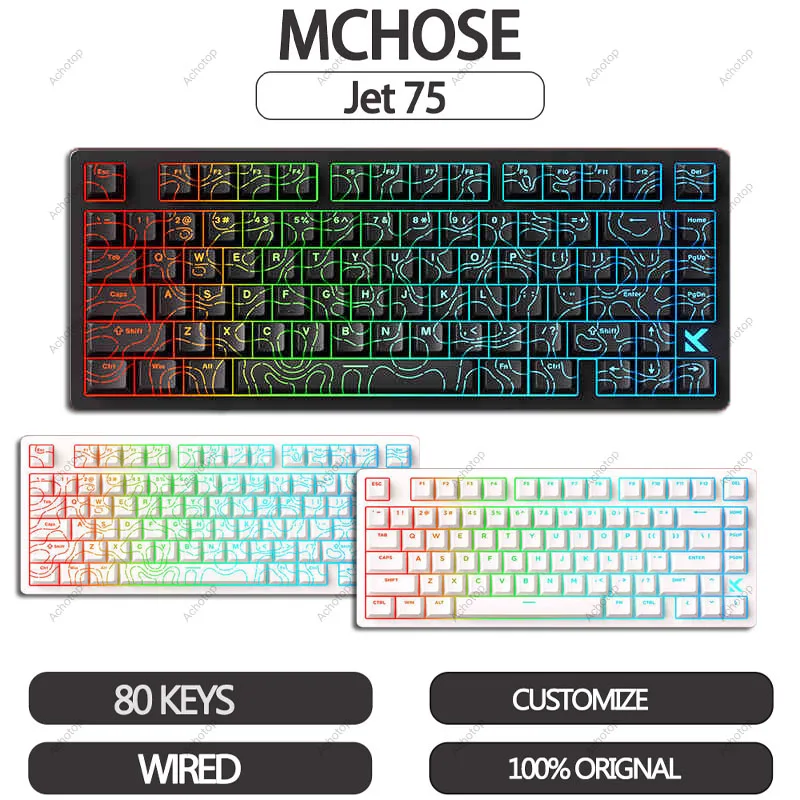 MCHOSE Jet 75 Magnetic Switch Mechancial Keyboard 8k Low Latency Esports Grade Gasket Structure Customized Wired Gaming Keyboard
MCHOSE Jet 75 Magnetic Switch Mechancial Keyboard 8k Low Latency Esports Grade Gasket Structure Customized Wired Gaming Keyboard