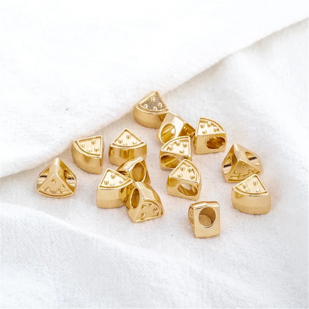 14k Gold Watermelon Block Large Hole Through-hole Bead Pad Bead Diy Rope Necklace Bracelet Partition Pendant Charm Accessories
14k Gold Watermelon Block Large Hole Through-hole Bead Pad Bead Diy Rope Necklace Bracelet Partition Pendant Charm Accessories