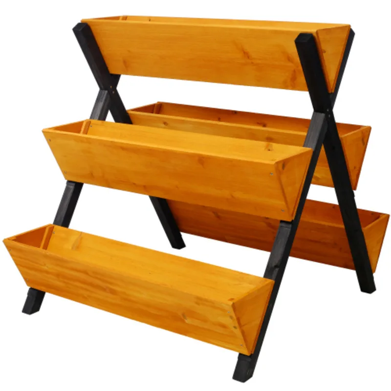 3 Tiers Wooden Vertical Garden Bed With Legs Brown Planter Raised Beds Kit For Flowers Herbs Vegetables
3 Tiers Wooden Vertical Garden Bed With Legs Brown Planter Raised Beds Kit For Flowers Herbs Vegetables