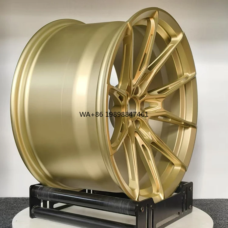 Custom Deep Concave Brushed Frozen Gold Wheels Rims for BMW G87 M2 G80 M3 G82 M4 Benz Audi Tesla Honda Toyota Mazda
Custom Deep Concave Brushed Frozen Gold Wheels Rims for BMW G87 M2 G80 M3 G82 M4 Benz Audi Tesla Honda Toyota Mazda
