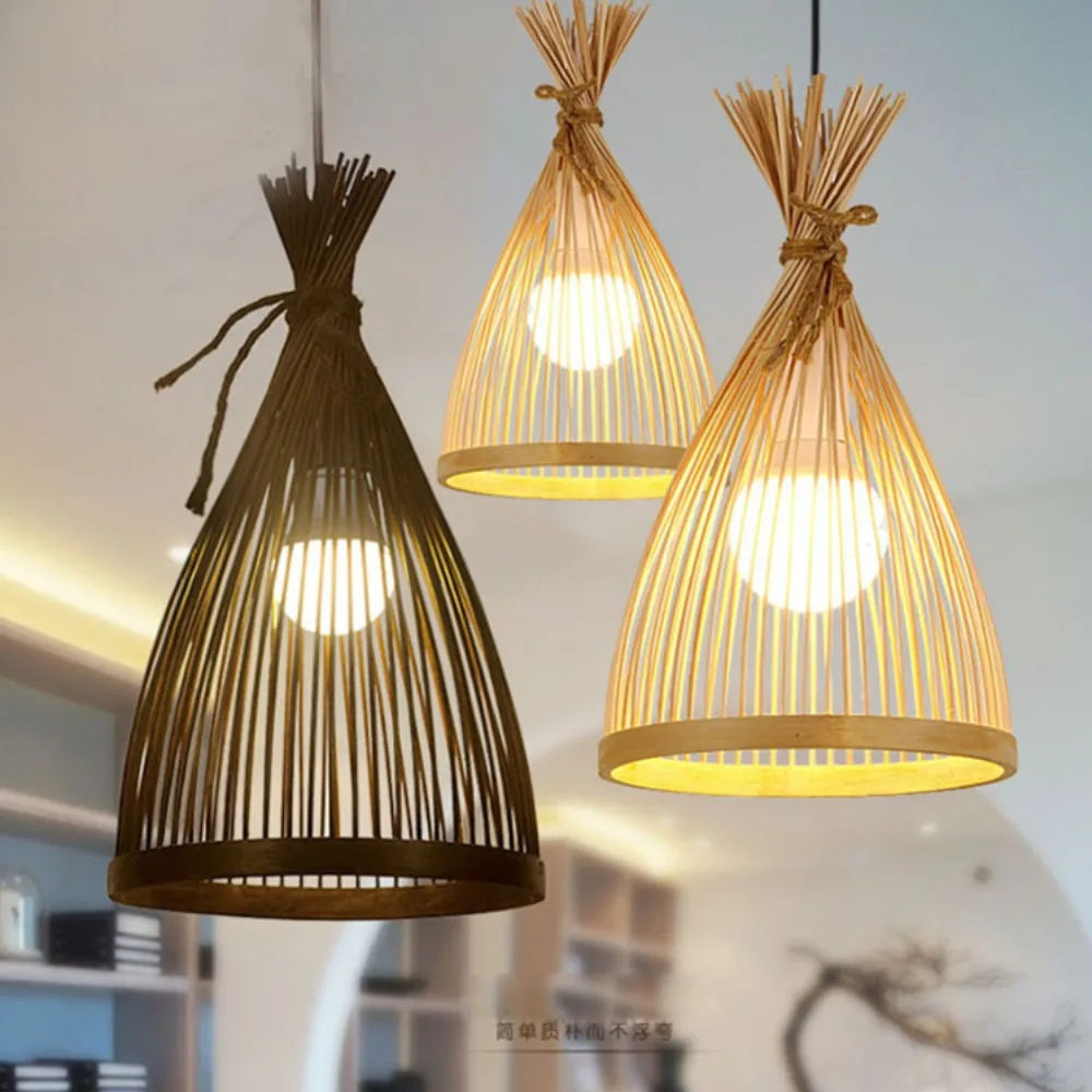 Chinese Style Bamboo Rattan LED Pendant Lights Indoor Chandelier Natural Handmade Weaving Lamp Wicker Shades E27 Lighting
Chinese Style Bamboo Rattan LED Pendant Lights Indoor Chandelier Natural Handmade Weaving Lamp Wicker Shades E27 Lighting