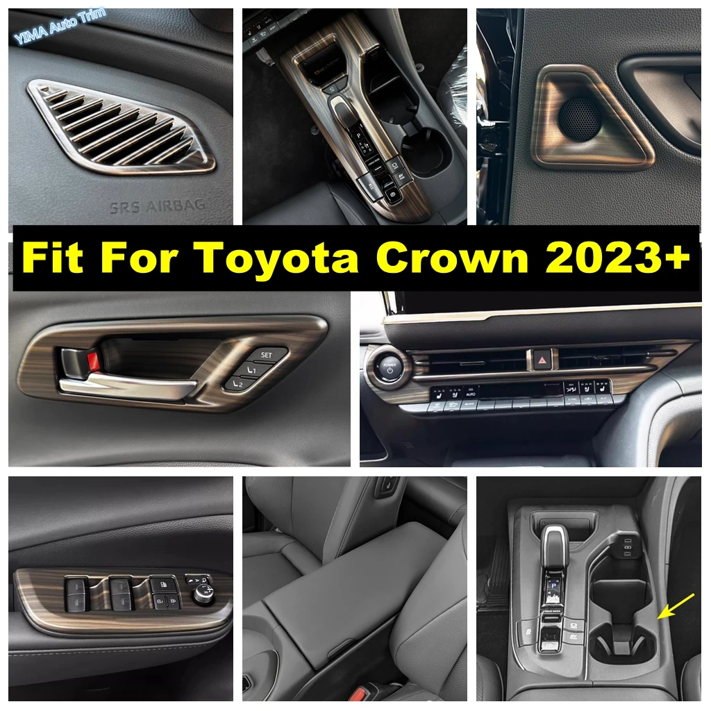 Car Window Lift Button / Armrest Box / Air AC Vent / Gear Shift Decor Cover Trim ABS Accessories For Toyota Crown 2023 2024 2025
Car Window Lift Button / Armrest Box / Air AC Vent / Gear Shift Decor Cover Trim ABS Accessories For Toyota Crown 2023 2024 2025