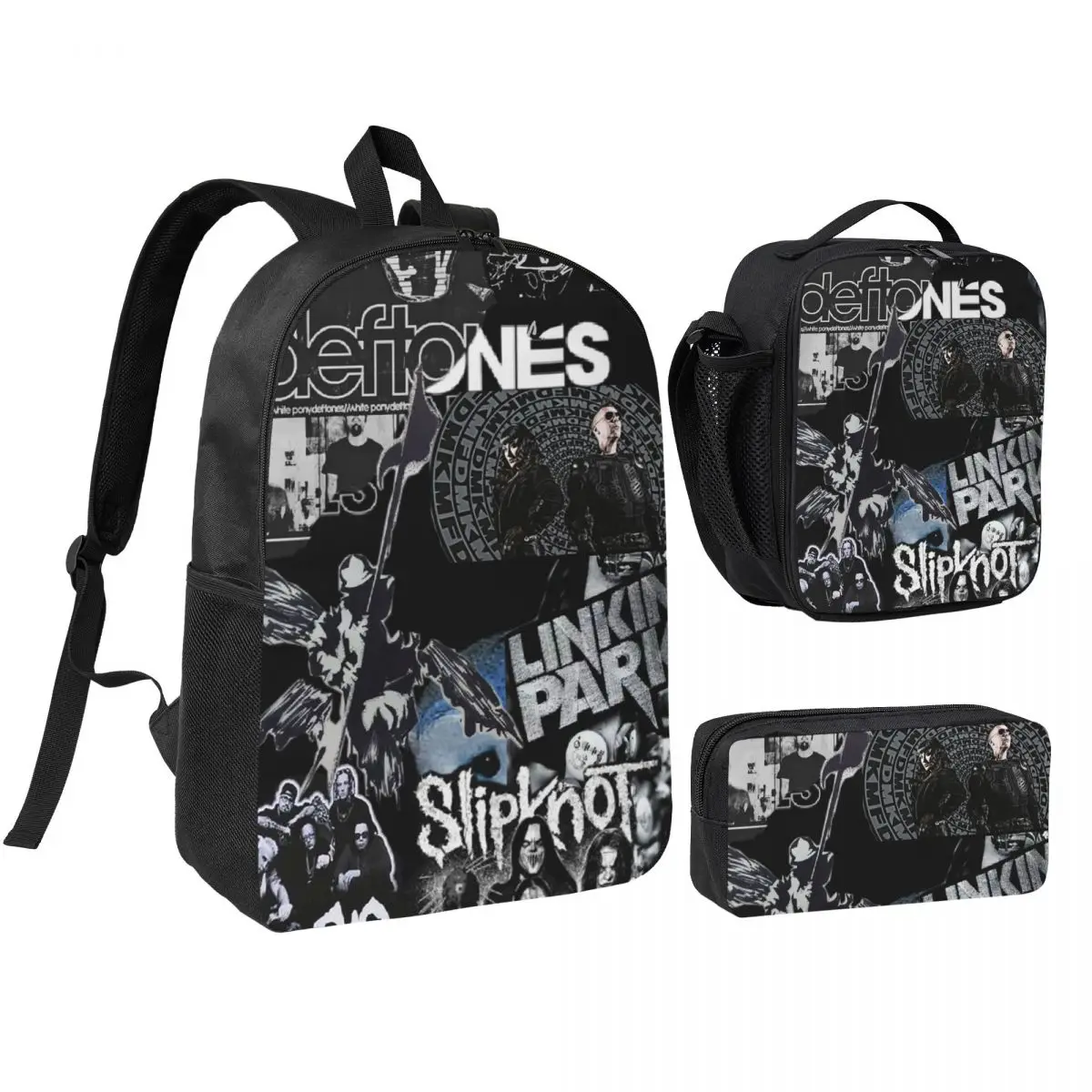 Metal Punk Rock Deftones Backpack Boys Girls BookBag School Bag Computer Shoulder Bags 3ps Insulated Lunch Bag Pencil Case
Metal Punk Rock Deftones Backpack Boys Girls BookBag School Bag Computer Shoulder Bags 3ps Insulated Lunch Bag Pencil Case