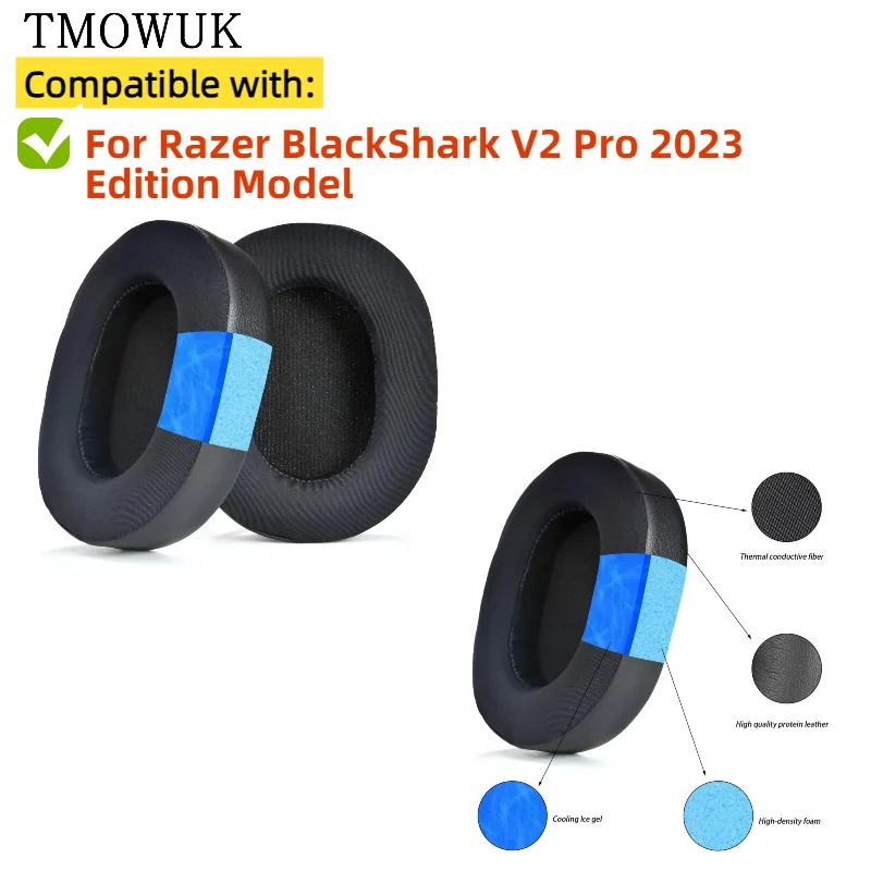 Replacement Ear Pads Cushions for Razer BlackShark V2 Pro 2023 Edition Model Headphone Softer Protein Leather Earpads
Replacement Ear Pads Cushions for Razer BlackShark V2 Pro 2023 Edition Model Headphone Softer Protein Leather Earpads