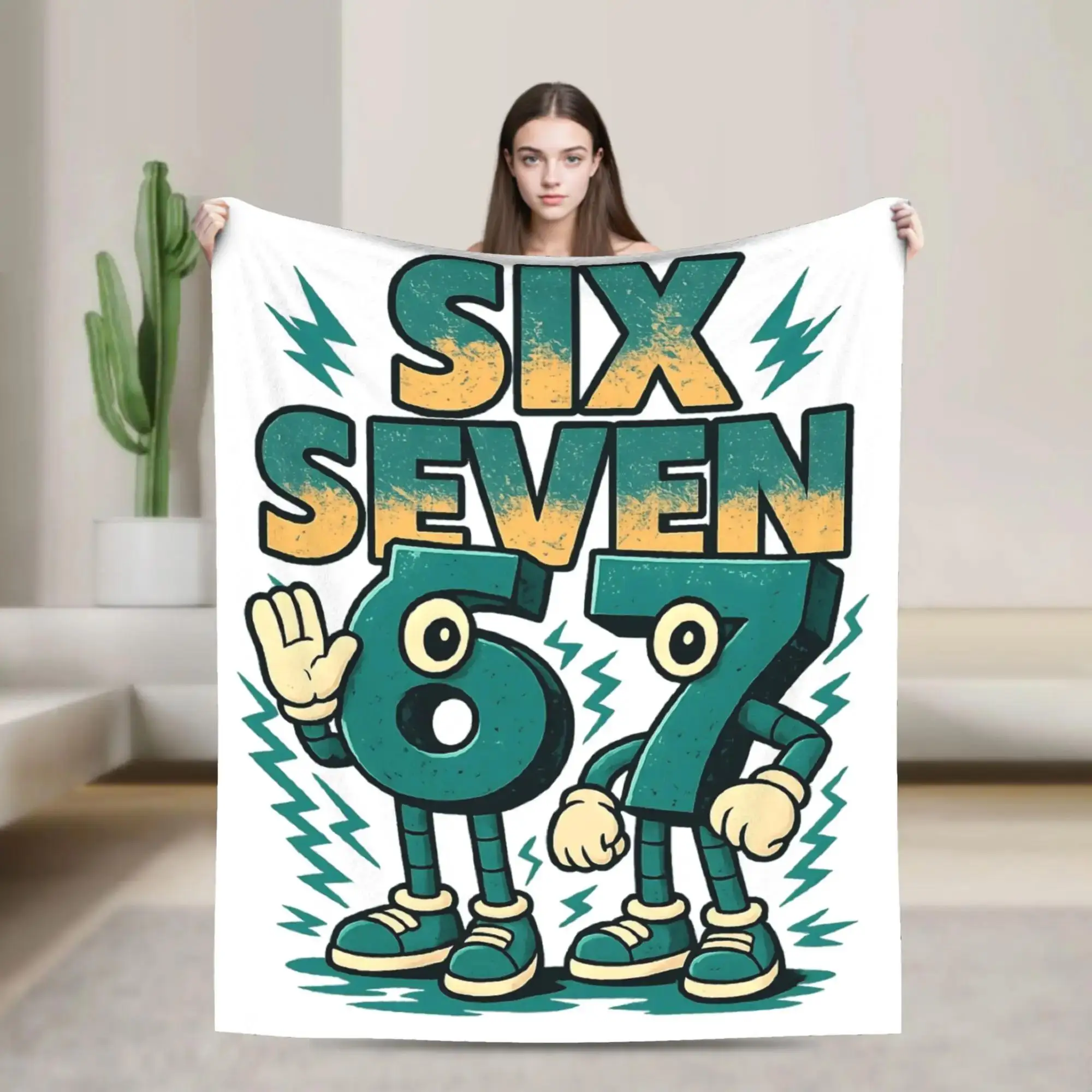 Плед Six Seven Funny Italian Brainrot: Супертеплое плюшевое покрывало для дивана, кровати, домашнего декора, мягкое фланелевое одеяло-покрывало
Плед Six Seven Funny Italian Brainrot: Супертеплое плюшевое покрывало для дивана, кровати, домашнего декора, мягкое фланелевое одеяло-покрывало