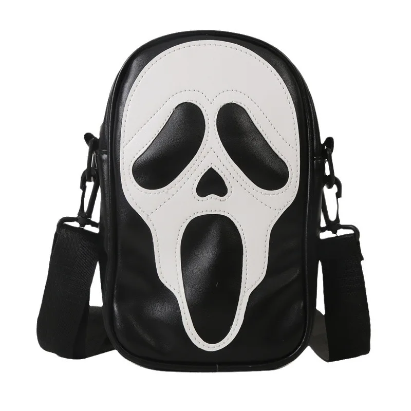 Edgy Skull & Ghost Crossbody Shoulder Bag, New Funny Phone Carrier Purse for Women/Men Compact Square Bag Gothic Personality
Edgy Skull & Ghost Crossbody Shoulder Bag, New Funny Phone Carrier Purse for Women/Men Compact Square Bag Gothic Personality