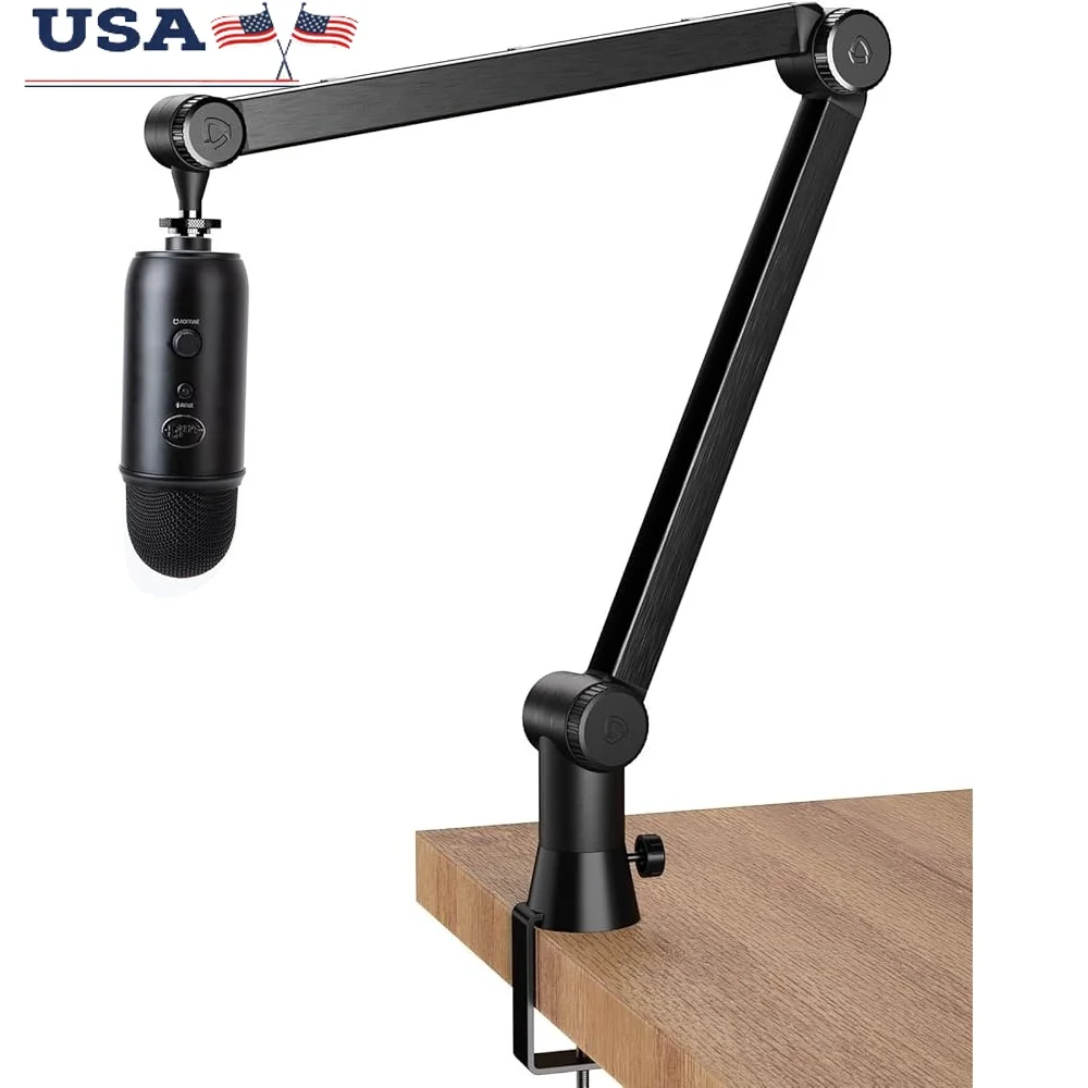 Upgraded Heavy Duty Blue Yeti Microphone Boom Arm with Hidden Cable Management Flexible Adjustable Desk Clamp Universal
Upgraded Heavy Duty Blue Yeti Microphone Boom Arm with Hidden Cable Management Flexible Adjustable Desk Clamp Universal