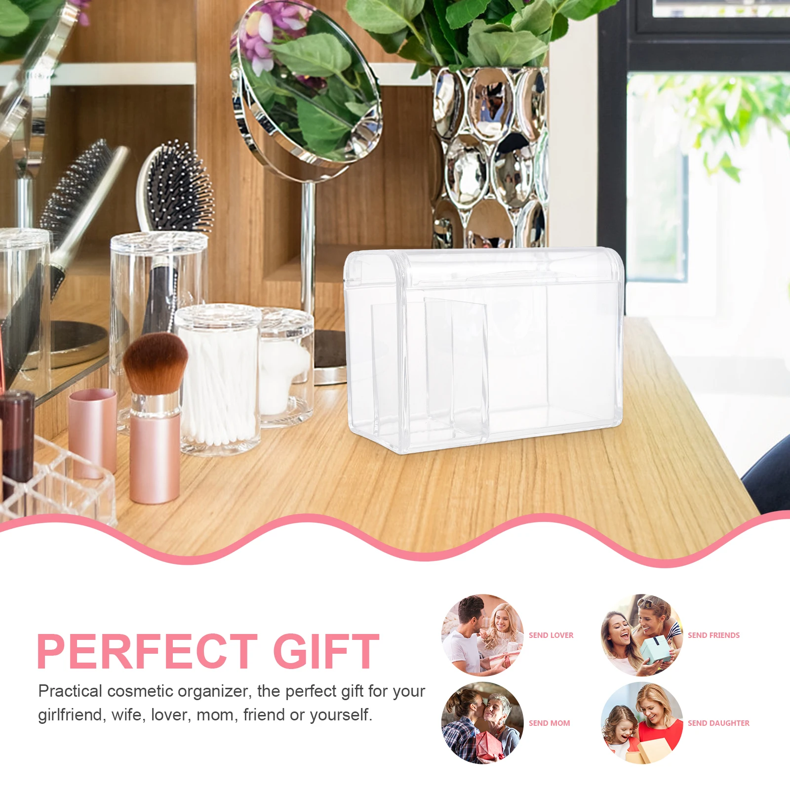 Transparent Lidded Storage Box Dust proof Makeup Egg ganizer Multipurpose Jewelry Case Space saving Cotton Swab Holder
Transparent Lidded Storage Box Dust proof Makeup Egg ganizer Multipurpose Jewelry Case Space saving Cotton Swab Holder