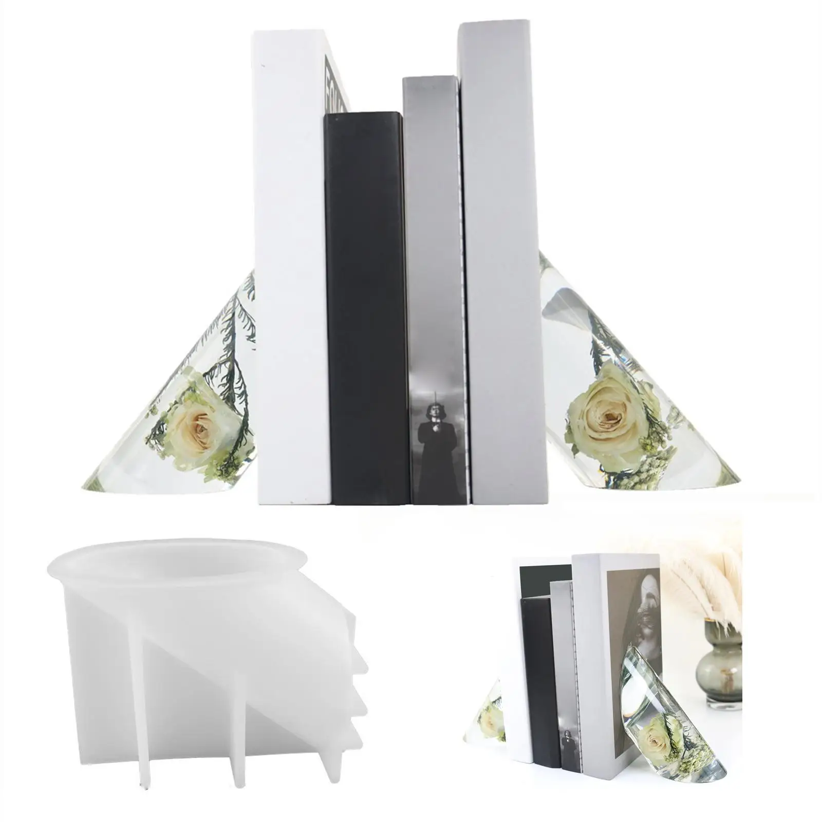 Bookend for Resin Casting Crystal Epoxy Resin DIY for Desktop Organizer
Bookend for Resin Casting Crystal Epoxy Resin DIY for Desktop Organizer