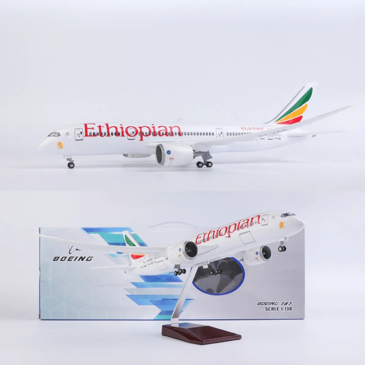 1/145 Scale Ethiopia B787 Resin Diecast Airplane Model Kits with Stand&LED Light for Adult Aviation Enthusiast Gift or Collectib
1/145 Scale Ethiopia B787 Resin Diecast Airplane Model Kits with Stand&LED Light for Adult Aviation Enthusiast Gift or Collectib