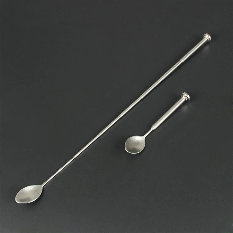 Stainless Steel Retractable Bar Spoon Bar Tools Bartender Cocktail Mixing Spoon Telescopic Extendable Long Spoon Pocket
Stainless Steel Retractable Bar Spoon Bar Tools Bartender Cocktail Mixing Spoon Telescopic Extendable Long Spoon Pocket