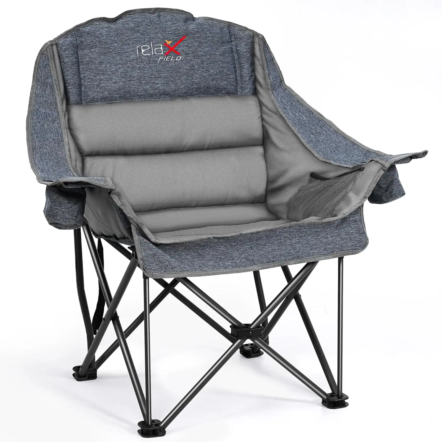 Oversized Camping Chair with Side Pocket and Cup Holder, Portable Folding Padded for Outdoor Activities, Supports 500LBS
Oversized Camping Chair with Side Pocket and Cup Holder, Portable Folding Padded for Outdoor Activities, Supports 500LBS