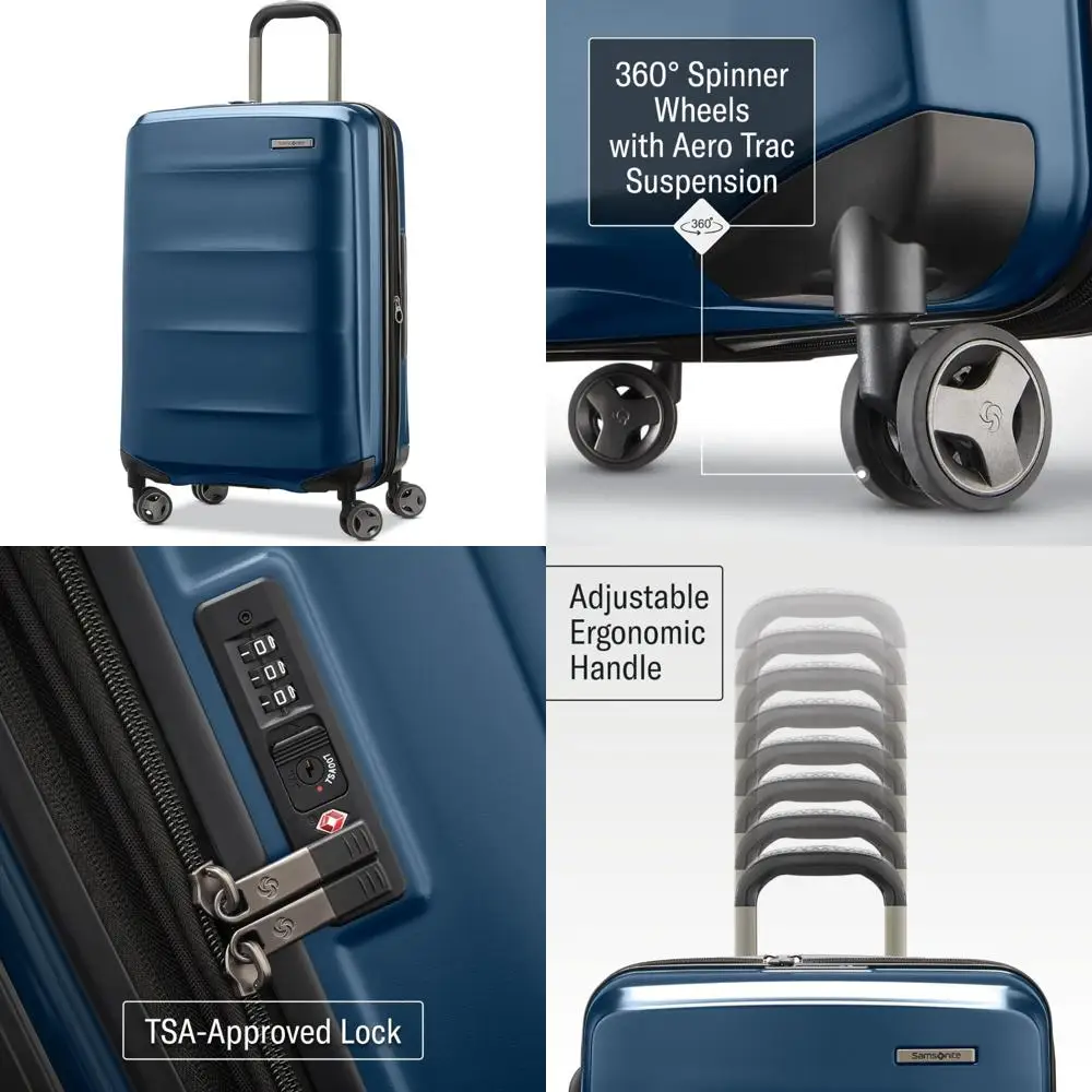 Medium Expandable Spinner Luggage with Blue Denim Hardside, Wheeled Travel Bag for Checked-In Luggage
Medium Expandable Spinner Luggage with Blue Denim Hardside, Wheeled Travel Bag for Checked-In Luggage