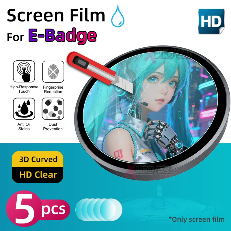 Screen Protector for E Badge Dg01 Bw01 Electronic Badge Flexible Protective Film Screen Film for Smart Watch Accessories
Screen Protector for E Badge Dg01 Bw01 Electronic Badge Flexible Protective Film Screen Film for Smart Watch Accessories