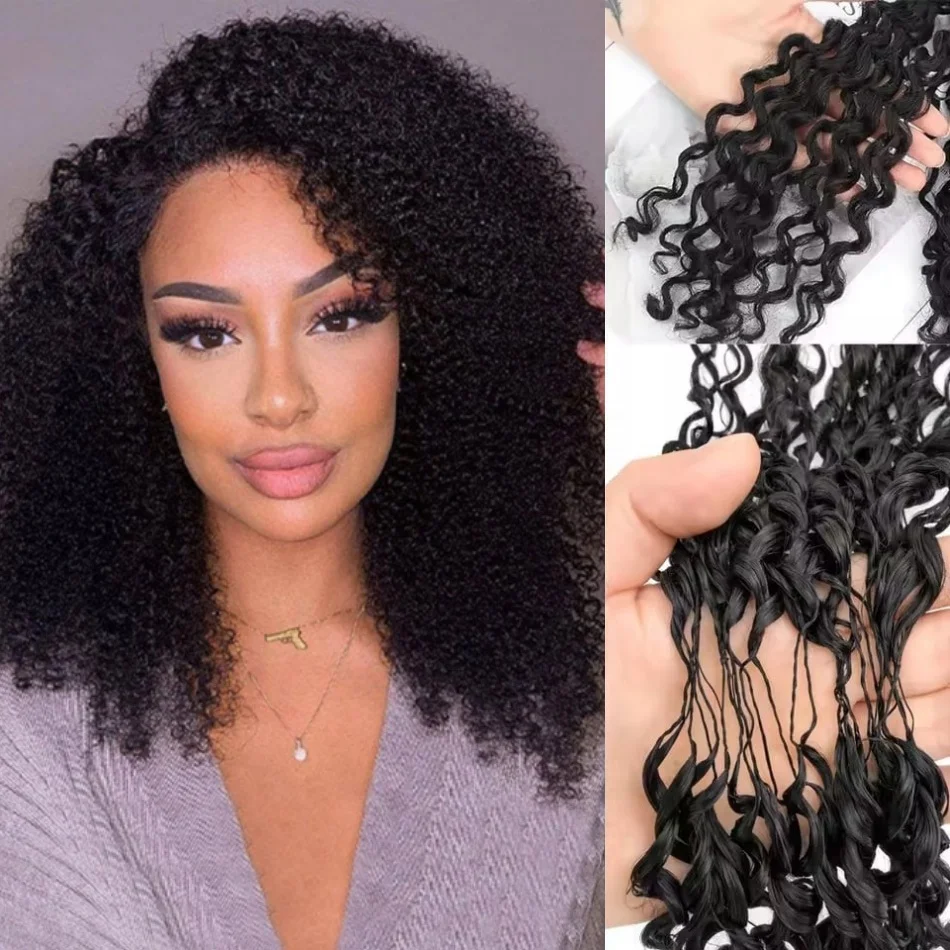 Kinky Curly Knotless Pre-Separated Crochet Hair Extensions Human Hair Curly Natural Black Feather Extension 10-30 Inch 65g/Pack
Kinky Curly Knotless Pre-Separated Crochet Hair Extensions Human Hair Curly Natural Black Feather Extension 10-30 Inch 65g/Pack