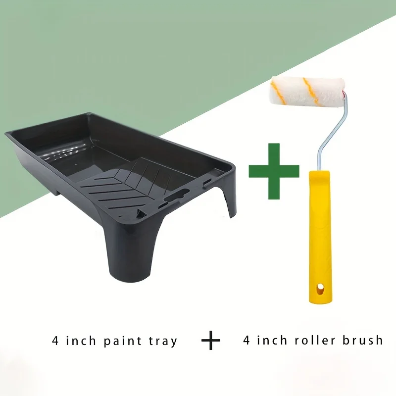 1PC 4-Inch Paint Tray And Roller Brush Set Wall Painting Tool for Decoration Non-Shedding Hair
1PC 4-Inch Paint Tray And Roller Brush Set Wall Painting Tool for Decoration Non-Shedding Hair