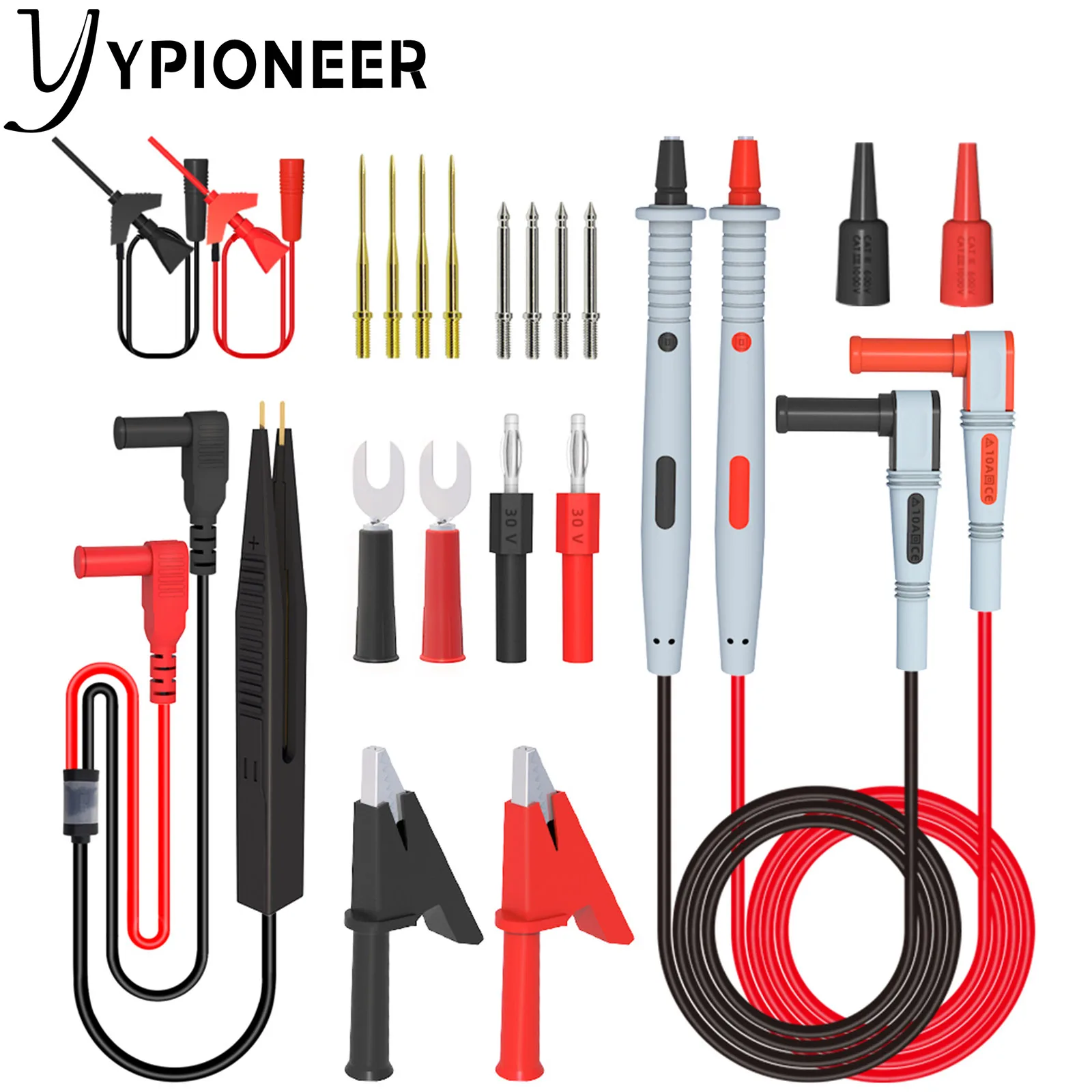 Мультиметр YPioneer P1503E, комплект измерительных щупов, Цифровые Электрические испытательные щупы с зажимом типа крокодил, мини-зажим для SMD IC
Мультиметр YPioneer P1503E, комплект измерительных щупов, Цифровые Электрические испытательные щупы с зажимом типа крокодил, мини-зажим для SMD IC