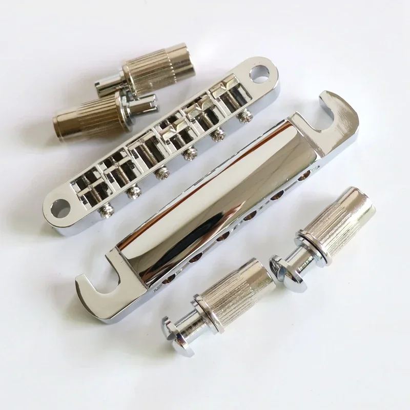 Tone-o-matic LP Guitar Bridge and Tail Piece in Chrome Black Colors
Tone-o-matic LP Guitar Bridge and Tail Piece in Chrome Black Colors