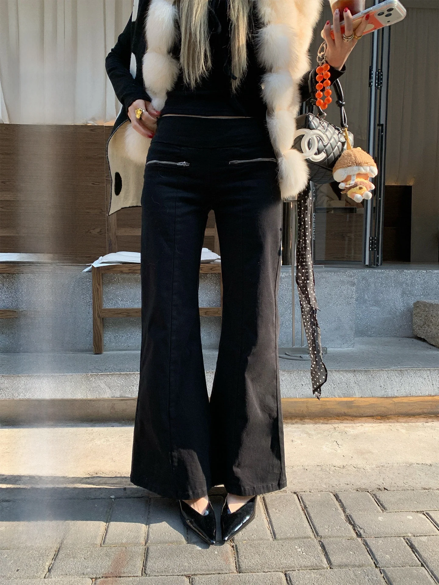 High Waist Bell Bottom Black Jeans Women's Autumn Winter Straight Leg Lengthening Slimming Effect Casual Trousers
High Waist Bell Bottom Black Jeans Women's Autumn Winter Straight Leg Lengthening Slimming Effect Casual Trousers