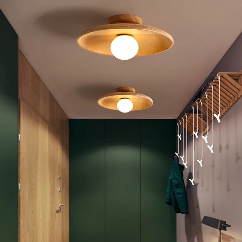 Handcrafted Wooden Ceiling Lamp with LED Lights for Corridor, Living Room, Entrance, Balcony - Wooden Disc Pendant Light Fixture
Handcrafted Wooden Ceiling Lamp with LED Lights for Corridor, Living Room, Entrance, Balcony - Wooden Disc Pendant Light Fixture