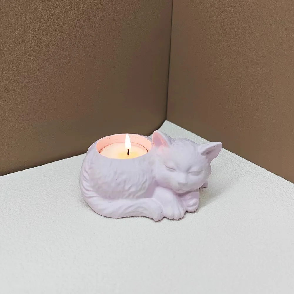 Cat Candle Holder Silicone Mold DIY Cement Gypsum Clay Pouring Epoxy Mold Home Decoration Ornaments
Cat Candle Holder Silicone Mold DIY Cement Gypsum Clay Pouring Epoxy Mold Home Decoration Ornaments