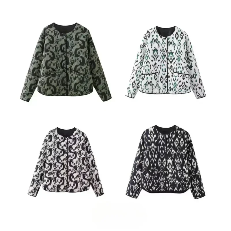 Women's Autumn Winter Vintage Animal Print Cotton Loose Jackets Fashion O Neck Long Sleeve Single Breasted Parkas Women Clothing
Women's Autumn Winter Vintage Animal Print Cotton Loose Jackets Fashion O Neck Long Sleeve Single Breasted Parkas Women Clothing