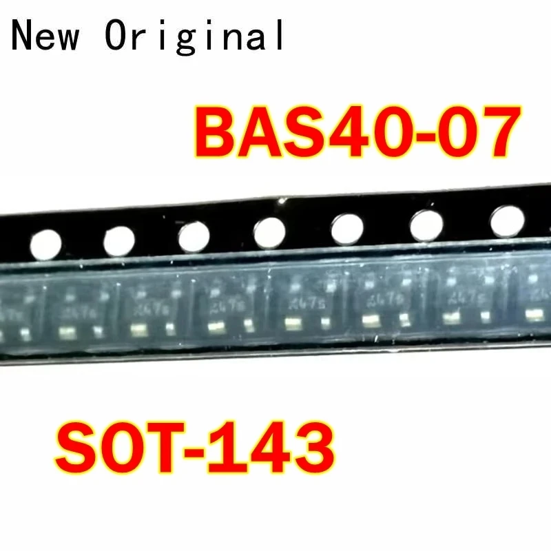 Bas40-07 Sot-143 New and Original 40V 120Ma General-Purpose Schottky Diode Marking Code 47S 
Bas40-07 Sot-143 New and Original 40V 120Ma General-Purpose Schottky Diode Marking Code 47S