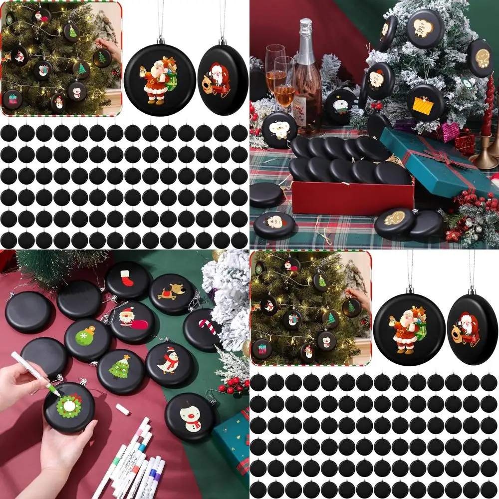 Set of 100 4-Inch Black Matte Plastic Christmas Tree Ornaments for DIY Crafting and Decorations
Set of 100 4-Inch Black Matte Plastic Christmas Tree Ornaments for DIY Crafting and Decorations