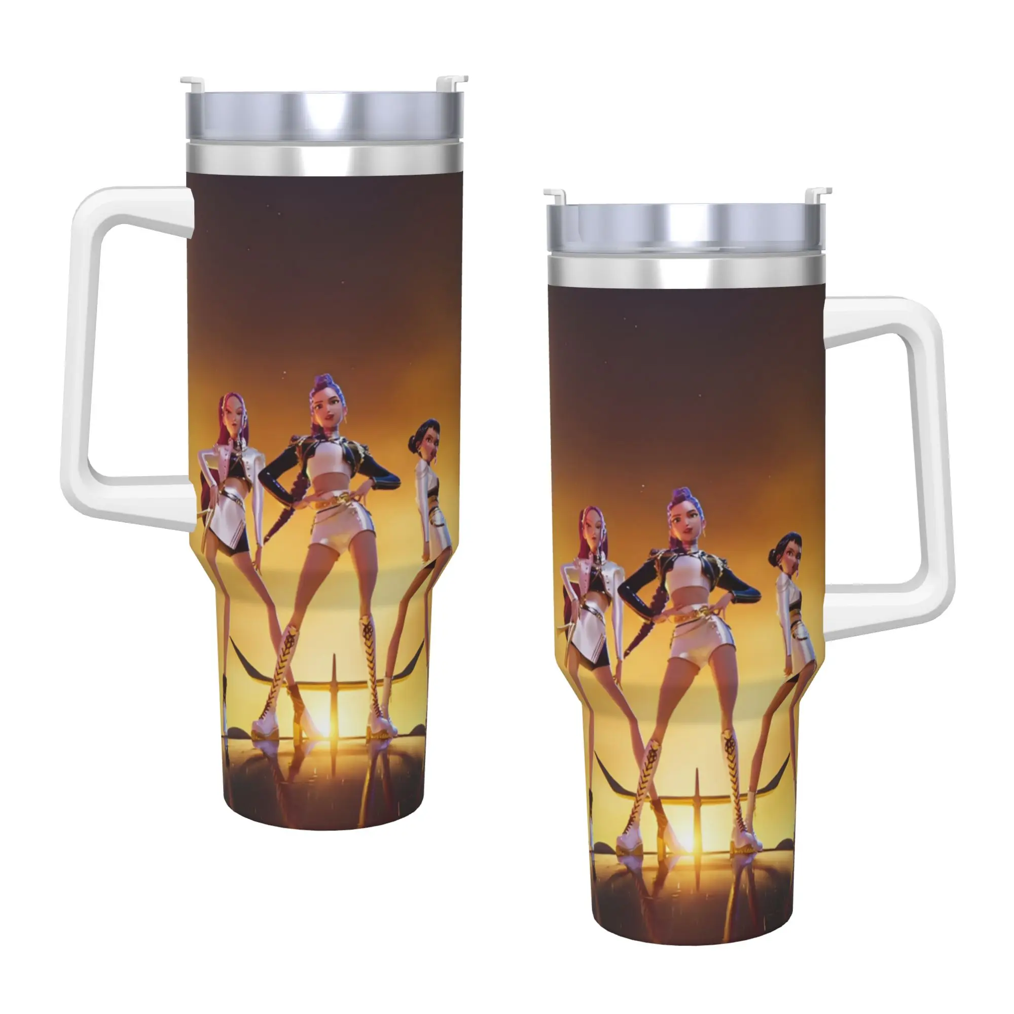 Kpop Demon Hunters Tumbler With Straw Stainless Steel Mugs Cup Double Wall Vacuum Insulated for Cold Or Hot 40oz
Kpop Demon Hunters Tumbler With Straw Stainless Steel Mugs Cup Double Wall Vacuum Insulated for Cold Or Hot 40oz