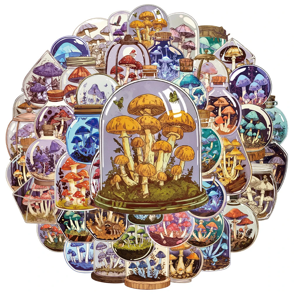 10/30/50pcs Transparent Mushroom Bottle Cartoon Stickers Funny Graffiti Decals DIY Laptop Luggage Phone Bike Sticker Decoration
10/30/50pcs Transparent Mushroom Bottle Cartoon Stickers Funny Graffiti Decals DIY Laptop Luggage Phone Bike Sticker Decoration