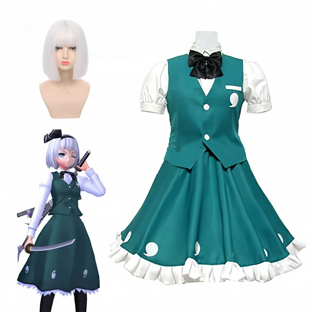 Аниме Touhou Project Youmu Konpaku Косплей Игровой Костюм Парик Cherry Blossom Зеленый JK Униформа Женщина Kawaii Карнавальный Костюм
Аниме Touhou Project Youmu Konpaku Косплей Игровой Костюм Парик Cherry Blossom Зеленый JK Униформа Женщина Kawaii Карнавальный Костюм
