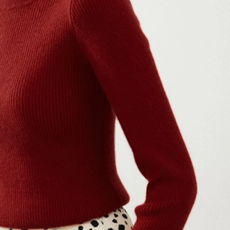 Korean Solid Color Half Turtleneck Long Sleeve Versatile Slim Knitted Sweater For Women
Korean Solid Color Half Turtleneck Long Sleeve Versatile Slim Knitted Sweater For Women