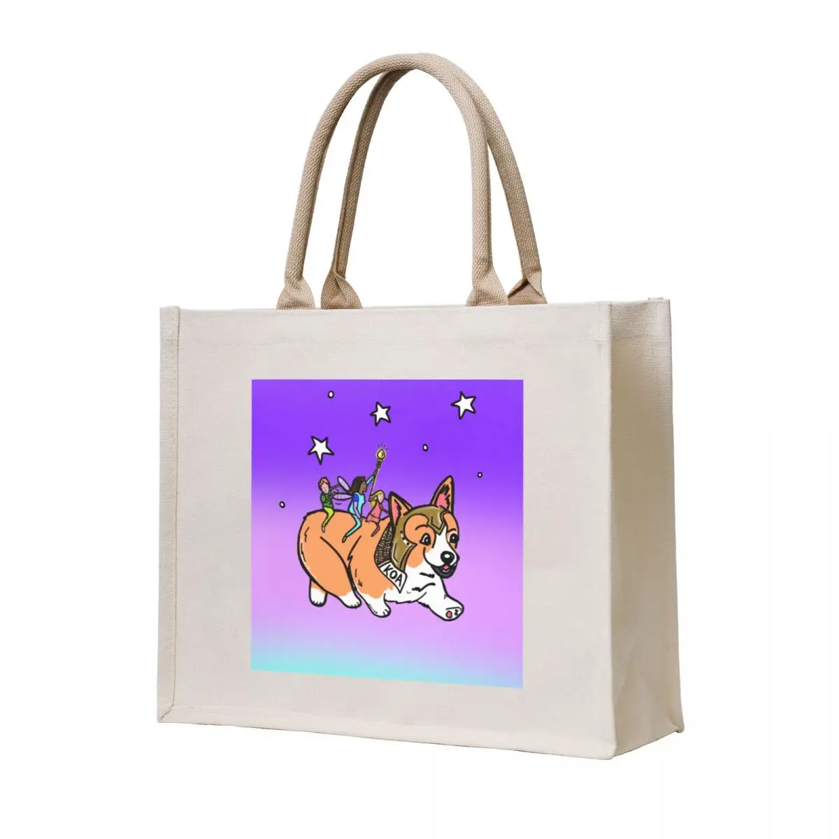 Magical Corgi running with fairies on his back Tote Bag shopping bags foldable supermarket folding bag women bag
Magical Corgi running with fairies on his back Tote Bag shopping bags foldable supermarket folding bag women bag