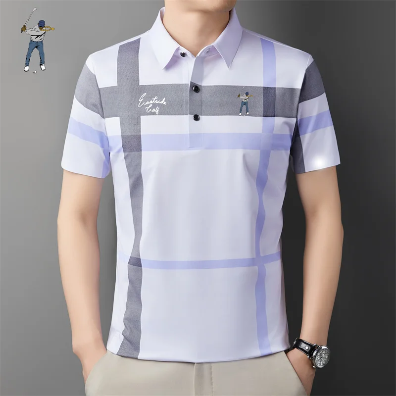 High Quality Man Golf Shirts Summer Cool Lapel Polo Shirt Short Sleeve Tops Golf Clothing Mens Golf Shirts Business T-Shirts
High Quality Man Golf Shirts Summer Cool Lapel Polo Shirt Short Sleeve Tops Golf Clothing Mens Golf Shirts Business T-Shirts