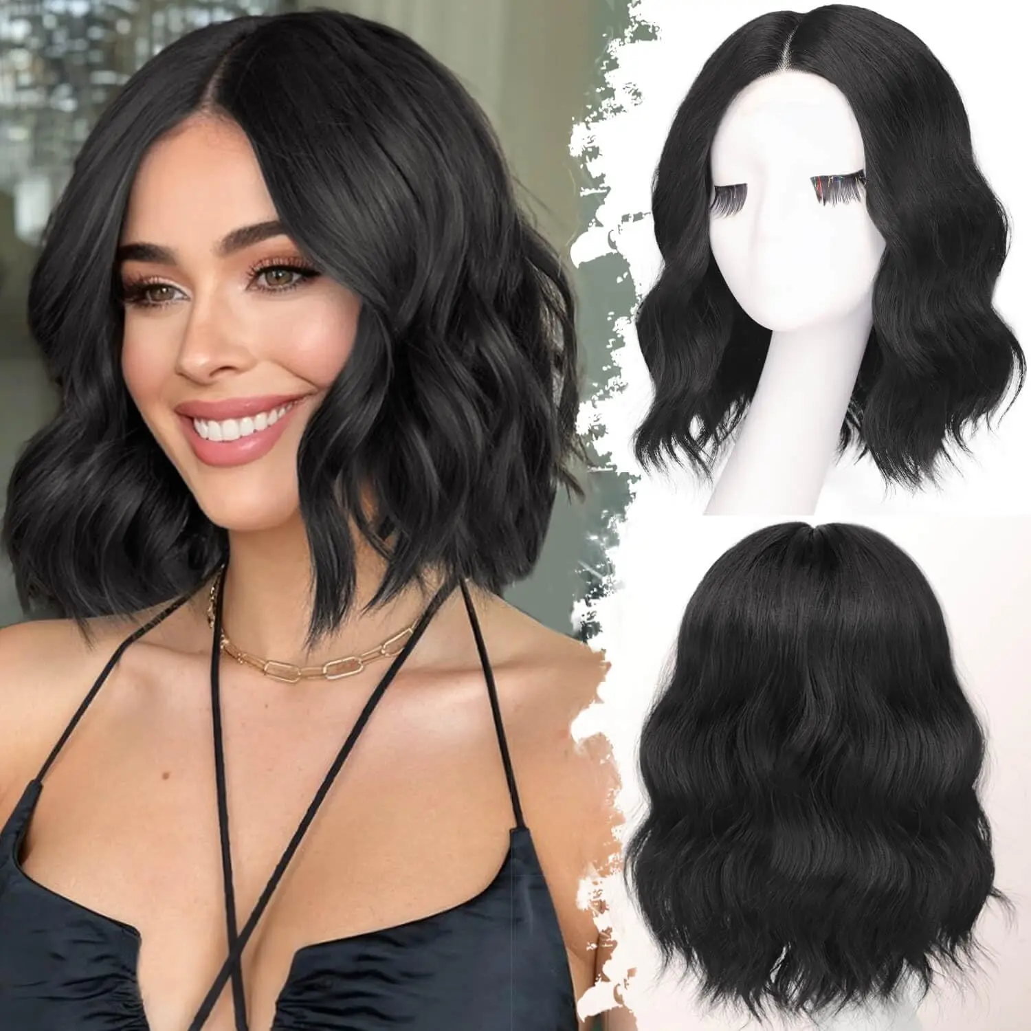 14 Inch Body Wave Bob Wig Human Hair 13x6 HD Lace Front Wigs Pre Plucked Short Bob Wavy Wigs for Black Women Natural Color 220%
14 Inch Body Wave Bob Wig Human Hair 13x6 HD Lace Front Wigs Pre Plucked Short Bob Wavy Wigs for Black Women Natural Color 220%