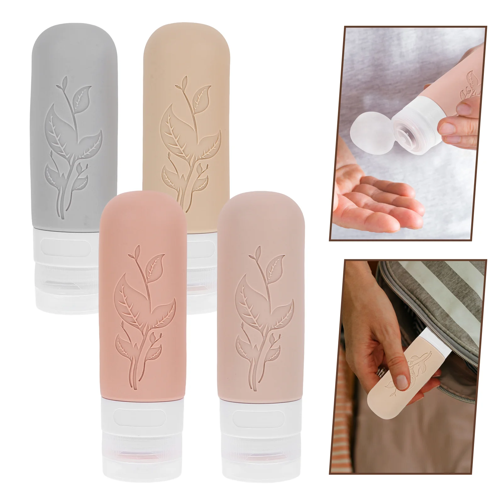 4 Pcs Silica Gel Bottle Travel Containers for Toiletries Leak Proof Bottles Silicone Toiletry Abs Liquids Size
4 Pcs Silica Gel Bottle Travel Containers for Toiletries Leak Proof Bottles Silicone Toiletry Abs Liquids Size
