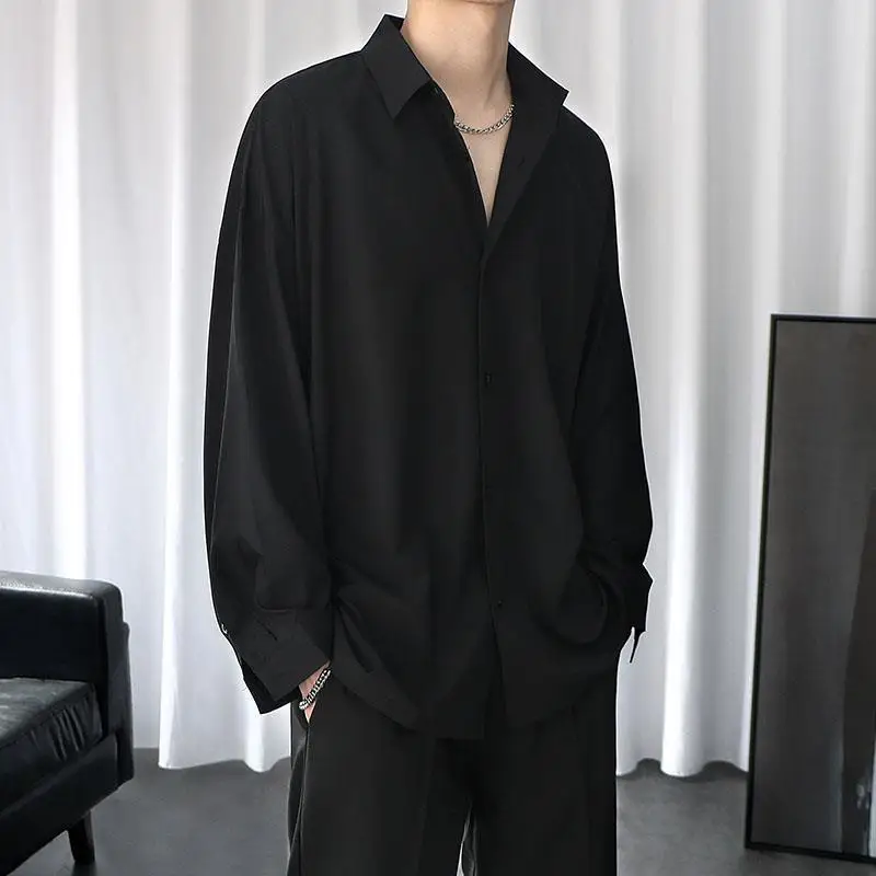 Straight Button Solid Turn-down Collar Korean Shirts Spring Summer Fashion Formal Long Sleeve Business Casual Men's Clothing
Straight Button Solid Turn-down Collar Korean Shirts Spring Summer Fashion Formal Long Sleeve Business Casual Men's Clothing