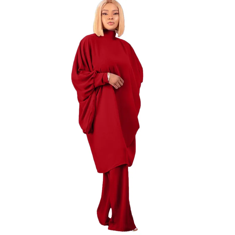Autumn and Winter Temperament Female Suit Fashion Lacing Bat Loose Sleeve Shirt Straight Pants Two Pieces
Autumn and Winter Temperament Female Suit Fashion Lacing Bat Loose Sleeve Shirt Straight Pants Two Pieces