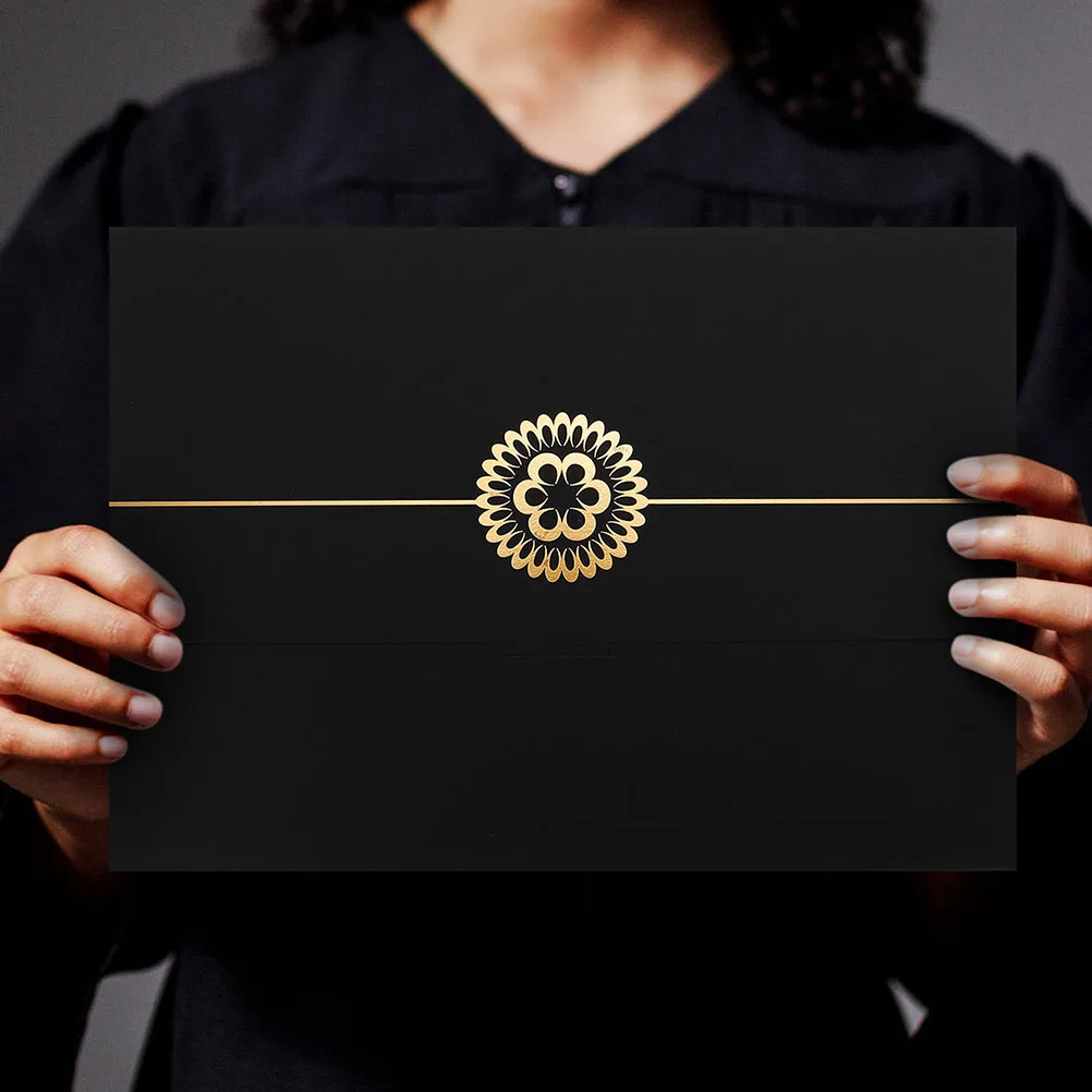 3 Pcs Folder Gold Leaf A4 Graduation Diploma Cover Document Holders Office Diploma Covers Paper Material Storage
3 Pcs Folder Gold Leaf A4 Graduation Diploma Cover Document Holders Office Diploma Covers Paper Material Storage
