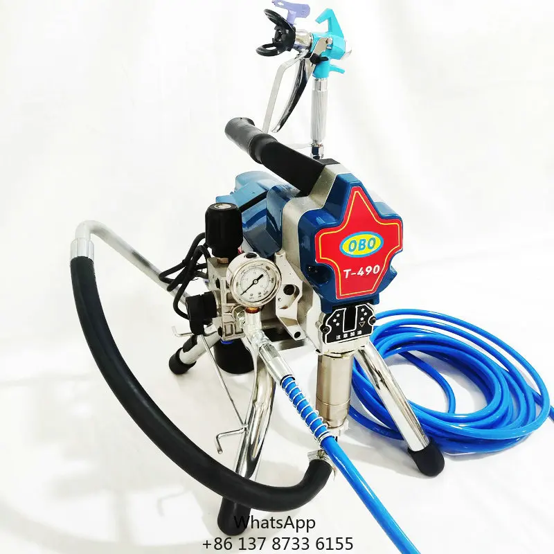 T-490 Electric Airless Paint Sprayer Small Piston Machine For Wall Painting Similar To GRC 390 Power Spray Guns
T-490 Electric Airless Paint Sprayer Small Piston Machine For Wall Painting Similar To GRC 390 Power Spray Guns